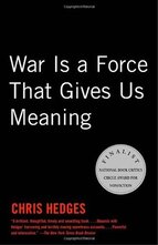 War is a force that gives us meaning book cover