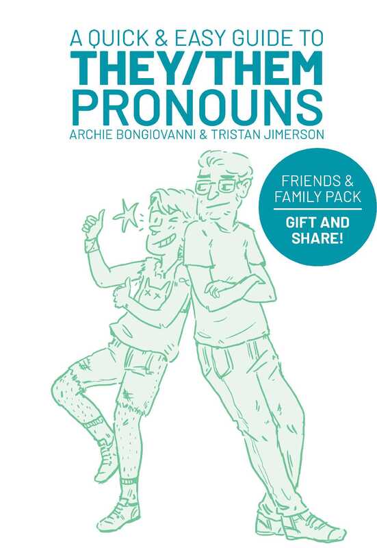 A quick & easy guide to they/them pronouns book cover