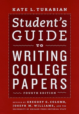 A student's guide to writing college papers book cover
